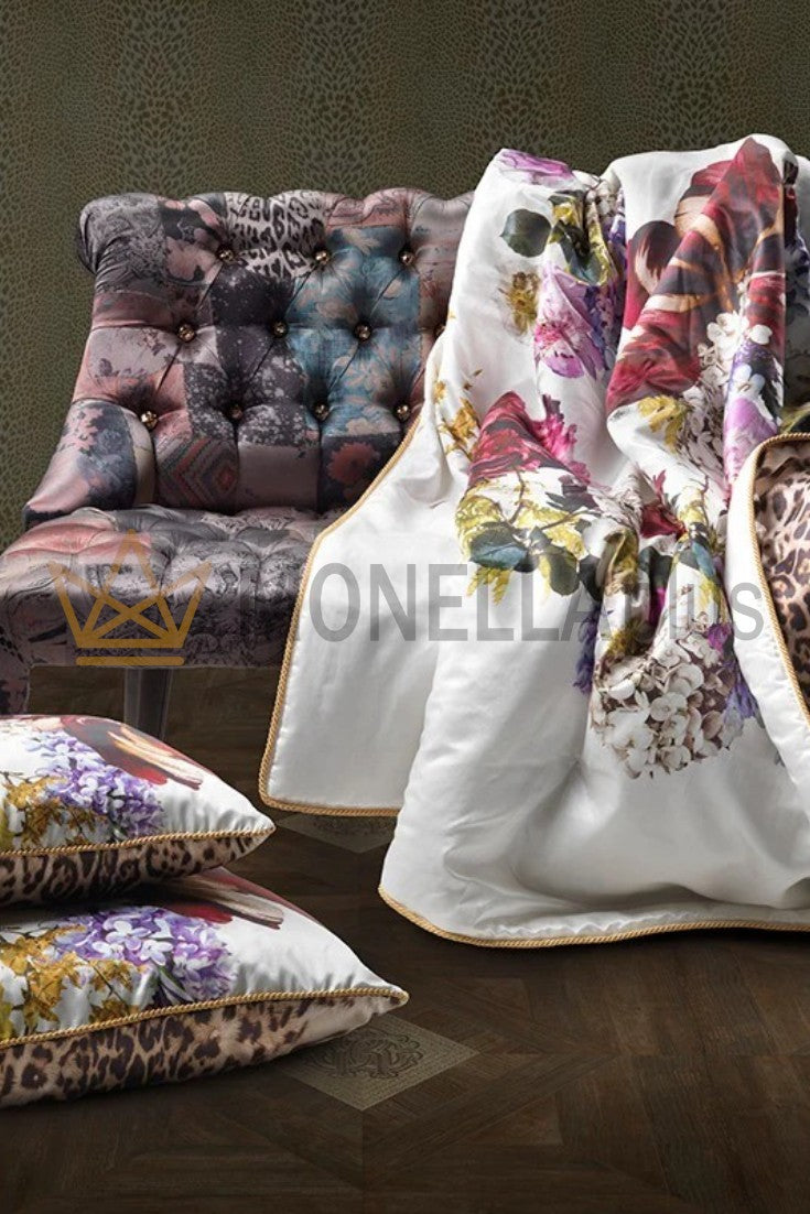 Kostkovaný Floris hedvábí Roberto Cavalli