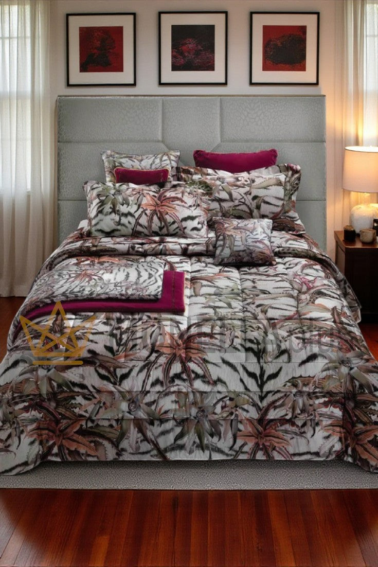 Kostkované květiny Tigresse Roberto Cavalli