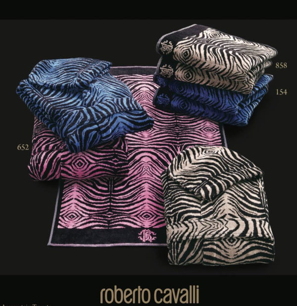 Albornoz con cuello chal MIRROR ZEBRA <tc>Roberto Cavalli</tc>