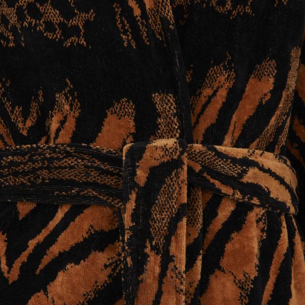 Халат с шалевым воротником African Zebra Roberto Cavalli 2013757