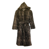 ROBERTO CAVALLI Albornoz con capucha ESPEJO CEBRA