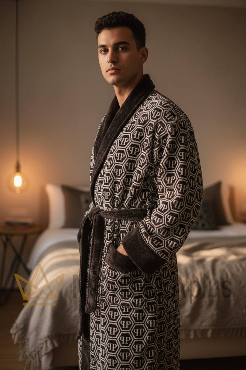 Peignoir châle à motif Philipp Plein