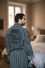 Μπουρνούζι Εσάρπα HEXAGON Philipp Plein