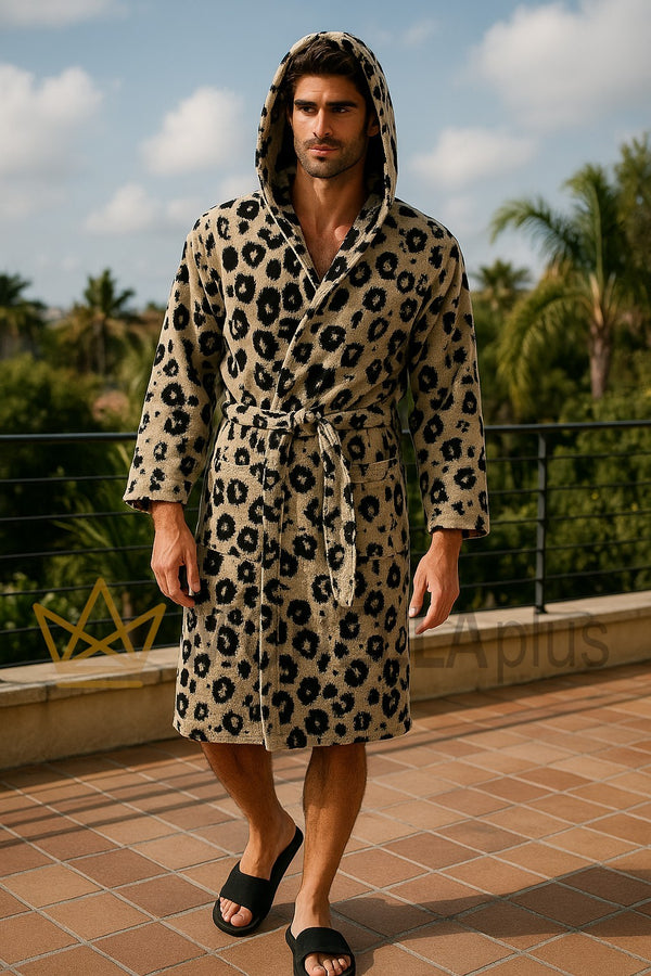 Szlafrok z kapturem Roberto Cavalli GIAGUARO
