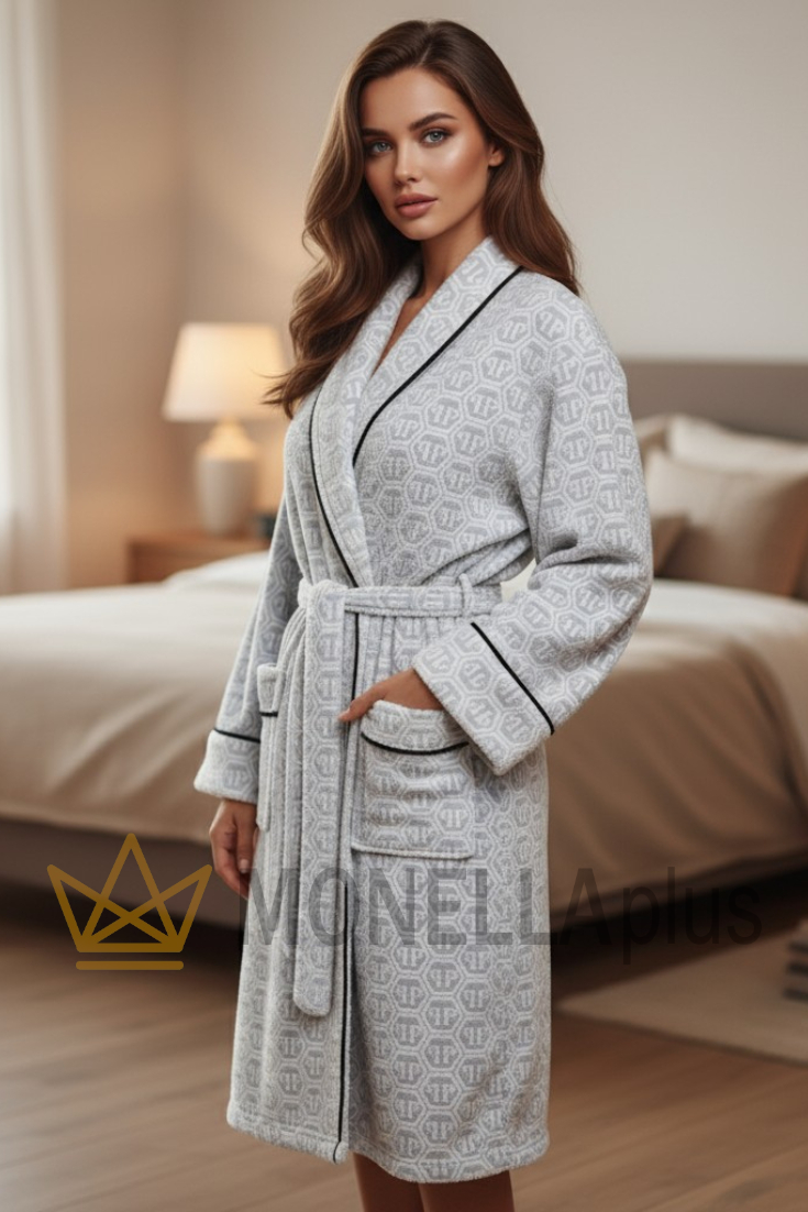 Peignoir châle à motif Philipp Plein