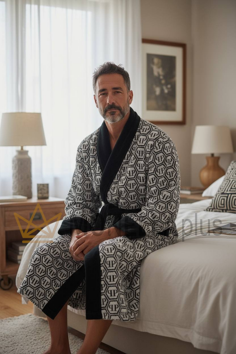 Peignoir châle à motif Philipp Plein