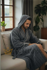 Roupão com Capuz Hexagon Philipp Plein