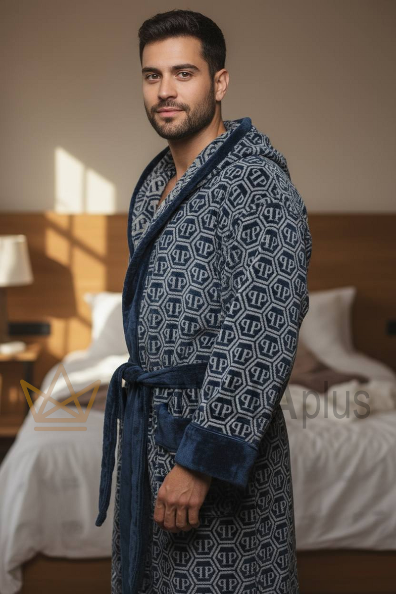 Roupão com Capuz Padrão Philipp Plein