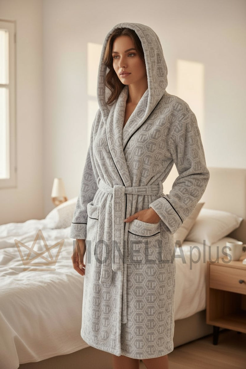 Roupão com Capuz Padrão Philipp Plein