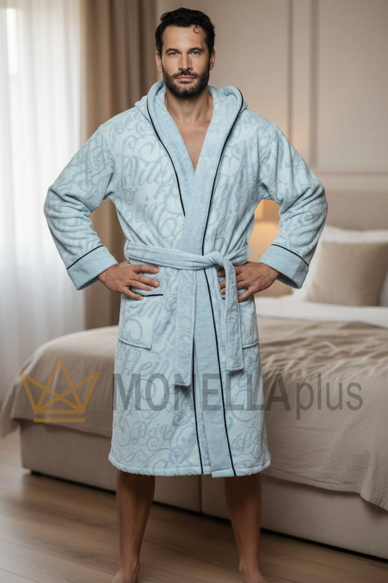 Roupão com Capuz Script Philipp Plein