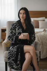 Roupão com Capuz Script Philipp Plein