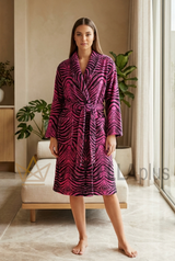 رداء حمام بياقة شال MIRROR ZEBRA Roberto Cavalli