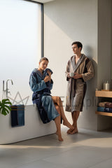 Bathrobe with shawl collar Milano Trussardi