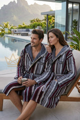 Accappatoio con Cappuccio Bora Bora Carrara