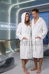 Accappatoio con Cappuccio Burano Carrara