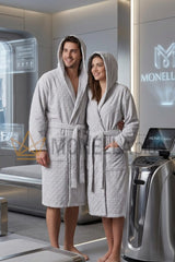 Accappatoio con Cappuccio Burano Carrara