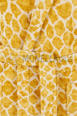 رداء حمام بغطاء رأس جولد تاي بان كارارا