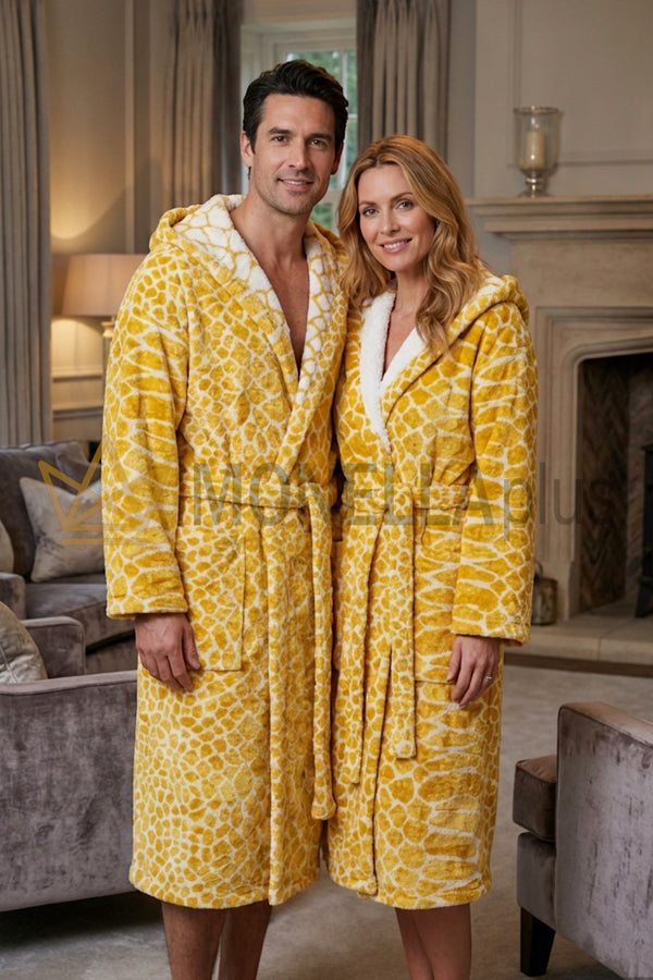 Accappatoio con Cappuccio Oro taipan Carrara