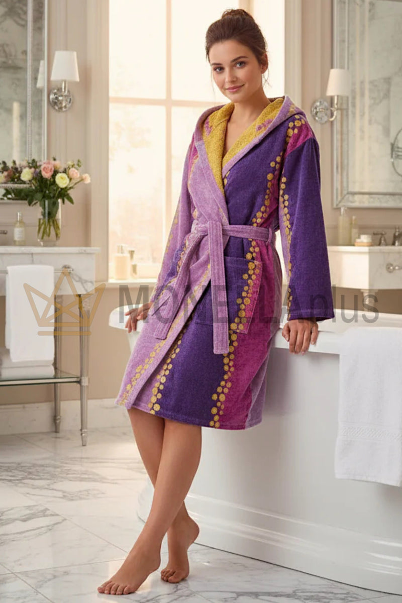 Bathrobe with Hood Madagascar Carrara