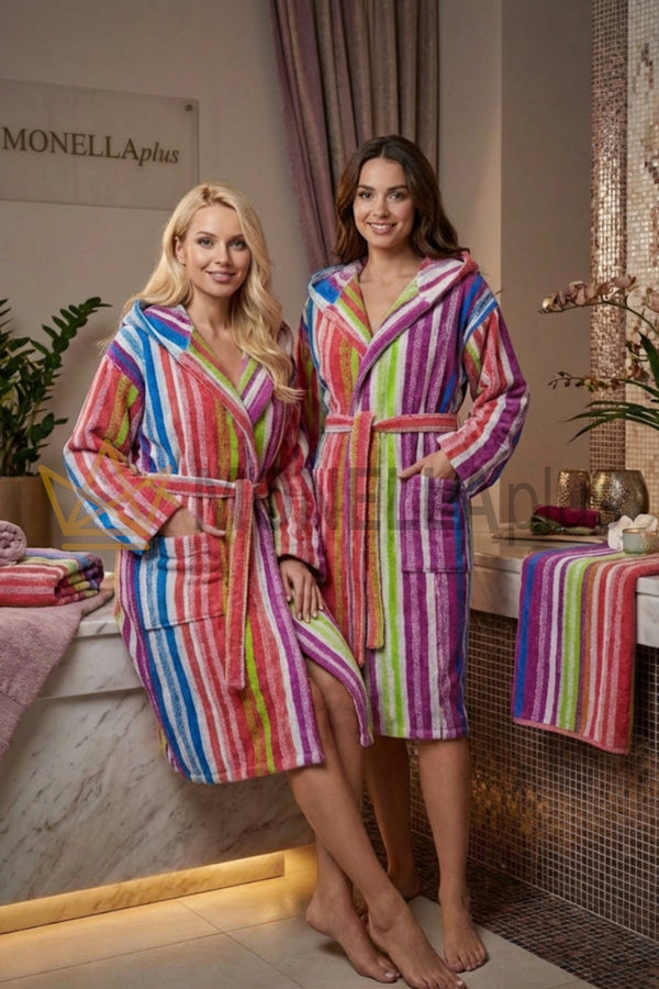 Accappatoio con Cappuccio Malè Carrara