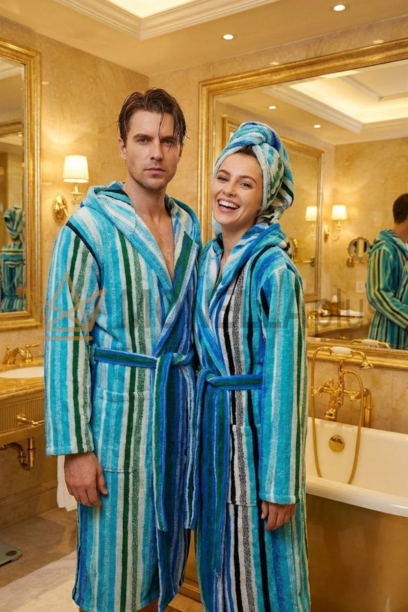 Халат с капюшоном Malè Carrara