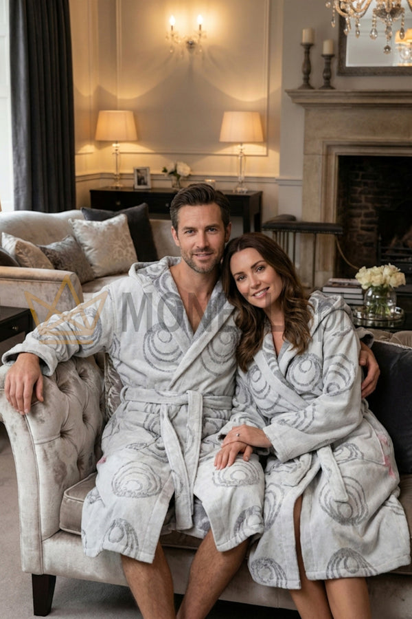 Accappatoio con Cappuccio Malè Carrara