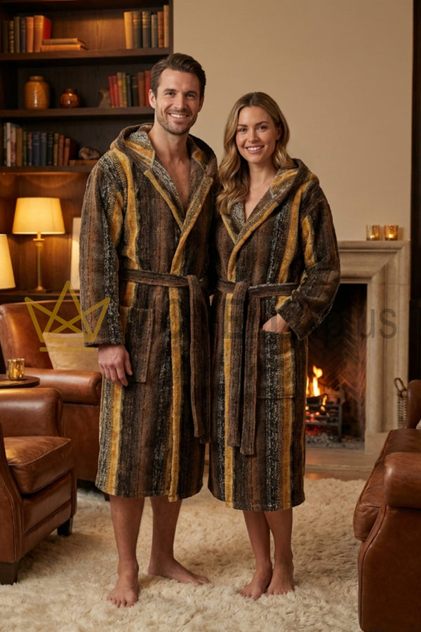 Accappatoio con Cappuccio Malè Carrara