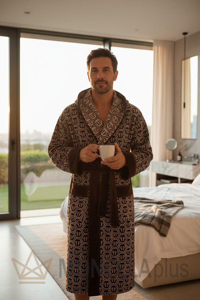 Roupão com Capuz Padrão Philipp Plein