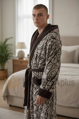 Roupão com Capuz Script Philipp Plein