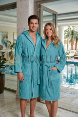 Accappatoio con Cappuccio Soft Caleffi