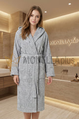 Bathrobe with hood Overlogo Trussardi