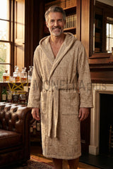 Bathrobe with hood Overlogo Trussardi