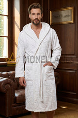 Bathrobe with hood Overlogo Trussardi
