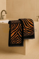 African Zebra Pair of Towels Roberto Cavalli