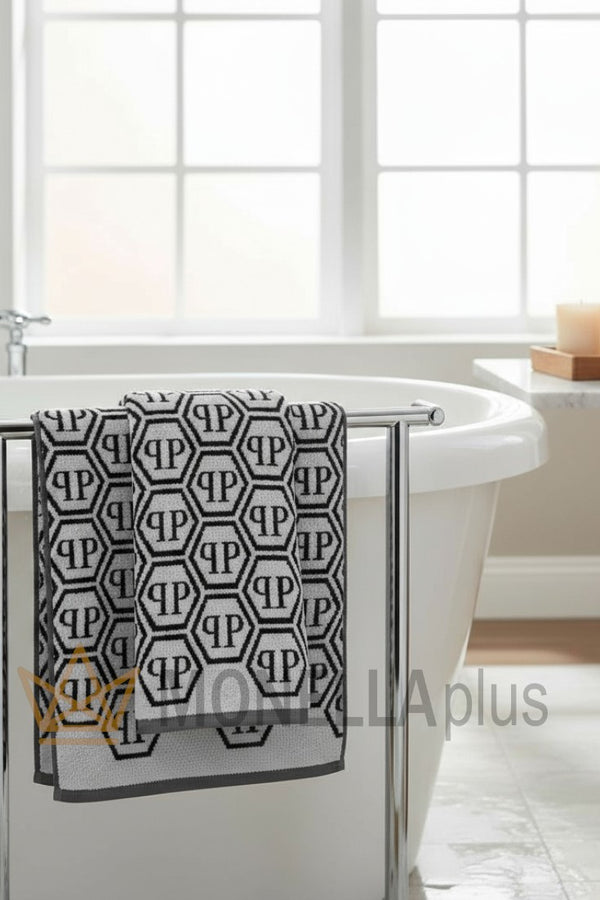 Asciugamani Set 2 Pezzi Pattern Philipp Plein