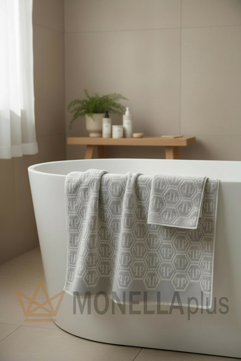 Towel Set 2 Pieces Pattern Philipp Plein