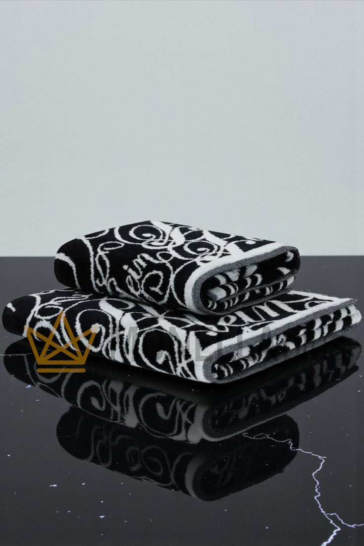 Towel Set 2 Pieces Script Philipp Plein