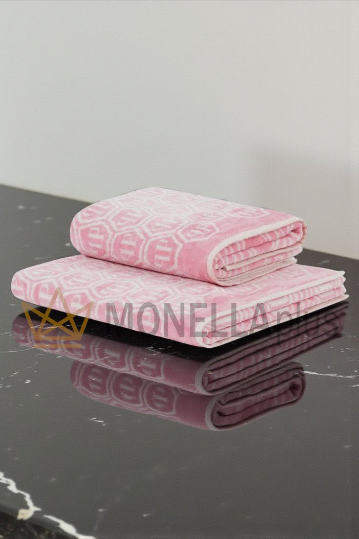 Towel Set 2 Pieces Pattern Philipp Plein