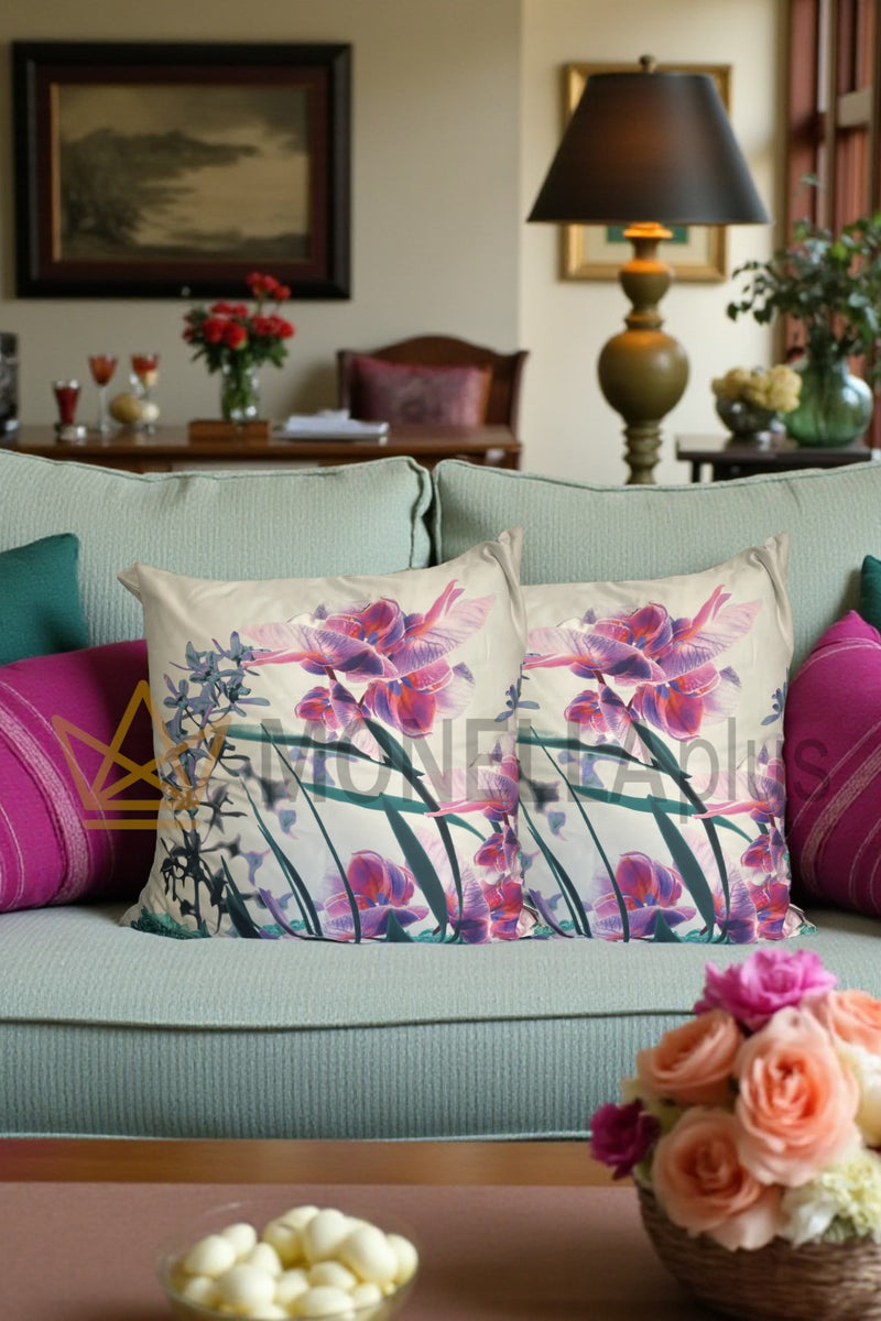 POLŠTÁŘ PHALAENOPSIS 60x60 HEDVÁBÍ ROBERTO CAVALLI