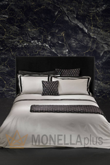 Σετ Κουβερλί DIAMOND ΔΙΠΛΟ ΕΚΡΟΥ/ΜΑΥΡΟ STRASS Philipp Plein