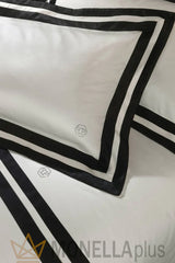 Completo Lenzuola DIAMOND DOUBL IVORY/ΜΑΥΡΟ STRASS Philipp Plein