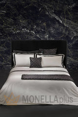 Completo Lenzuola DIAMOND DOUBL IVORY/ΜΑΥΡΟ STRASS Philipp Plein