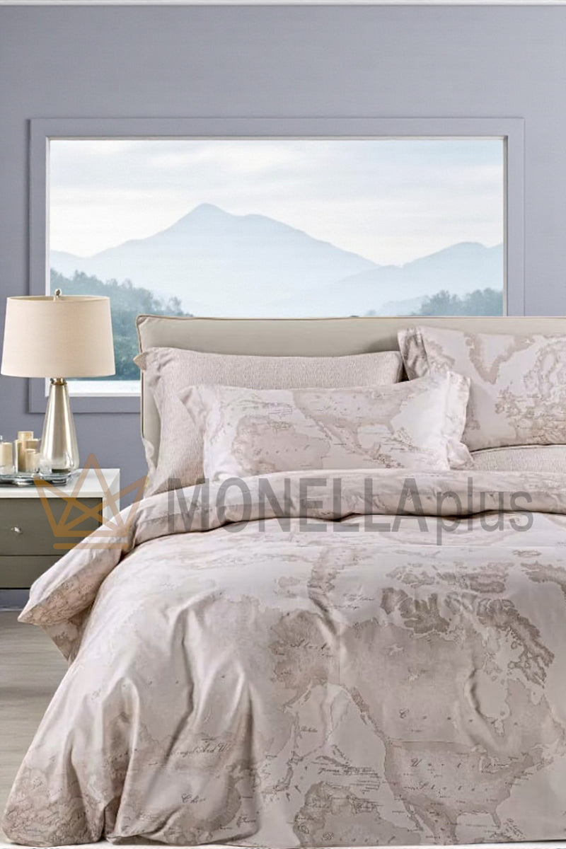 Komplettes Geo White Bettbezug-Set Doppelbett