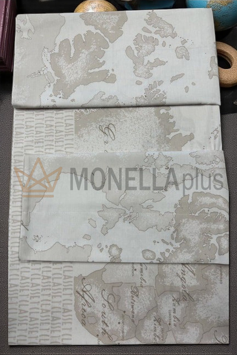 Komplettes Geo White Bettbezug-Set Doppelbett