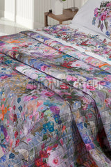 Steppbettüberwurf May Flowers Mirabello