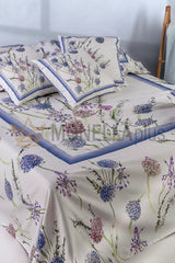 Copriletto Blue-carre'fleur Mirabello