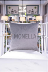 Almofada Azul Veludo Blumarine