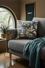 Almofada decorativa FLOWERS TIGRESSE 40x40 seda Roberto Cavalli