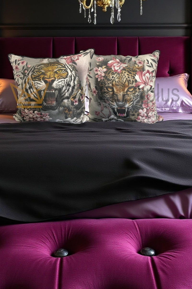 Almofada Flower felix 40x40 Silk Roberto Cavalli