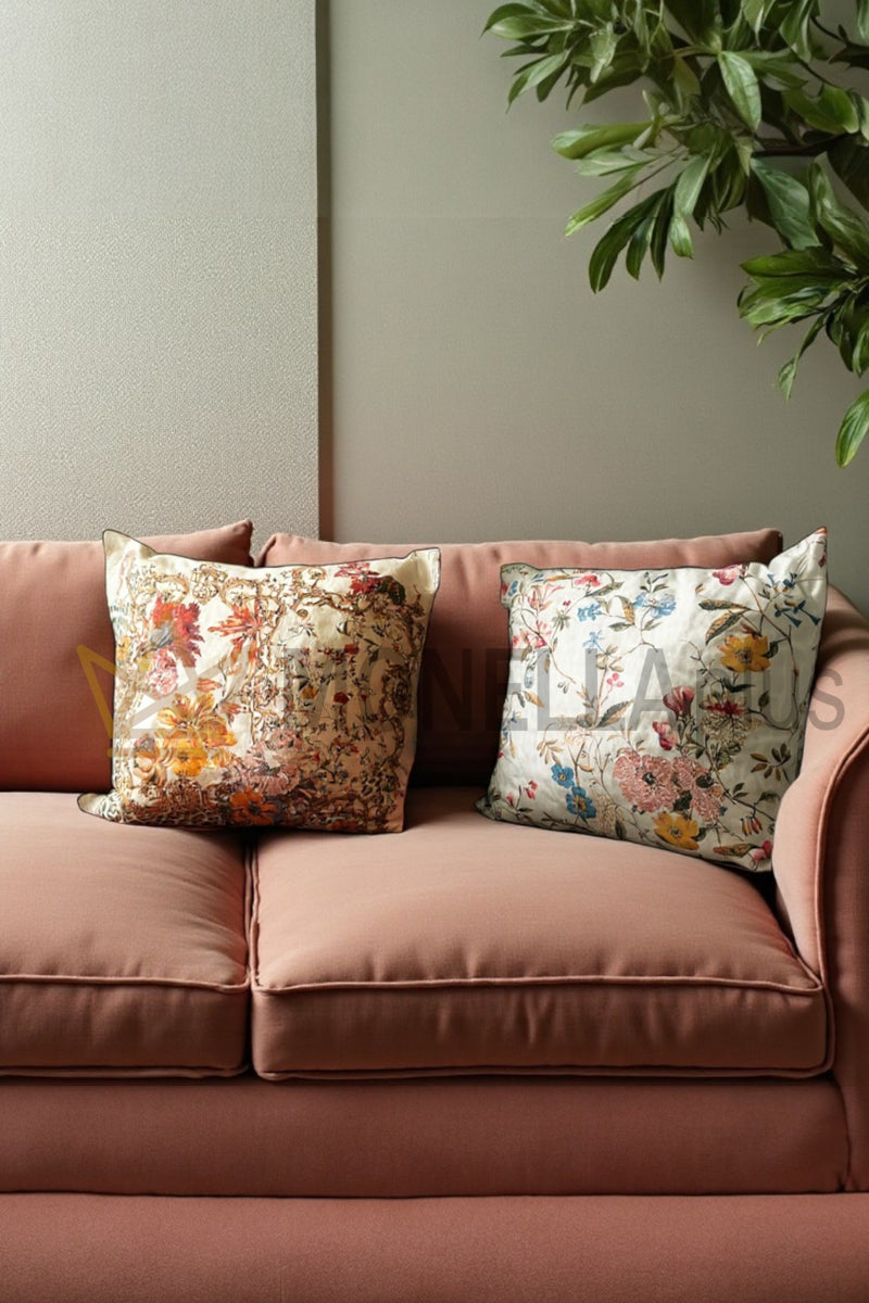 Polštář Frame Flowers 60x60 Raso Roberto Cavalli